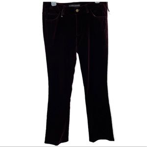 Ralph Lauren Black Label Purple Velour Flare Pants